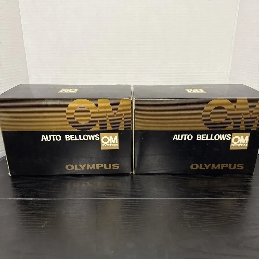 2 Super Rare NOS Olympus Auto Bellows For OM System Cameras W/ Box